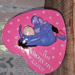 Vintage | Y2K Eeyore Heart-Shaped Valentine's Tin